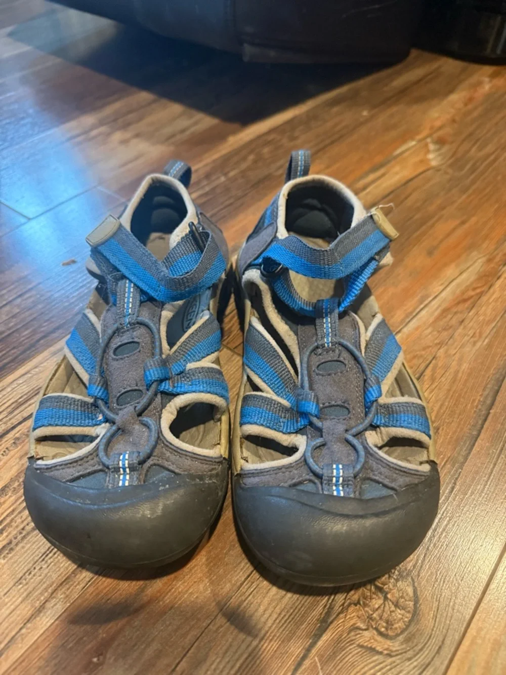Keen Kids Blue and Gray Closed-Toe Outdoor Sandals